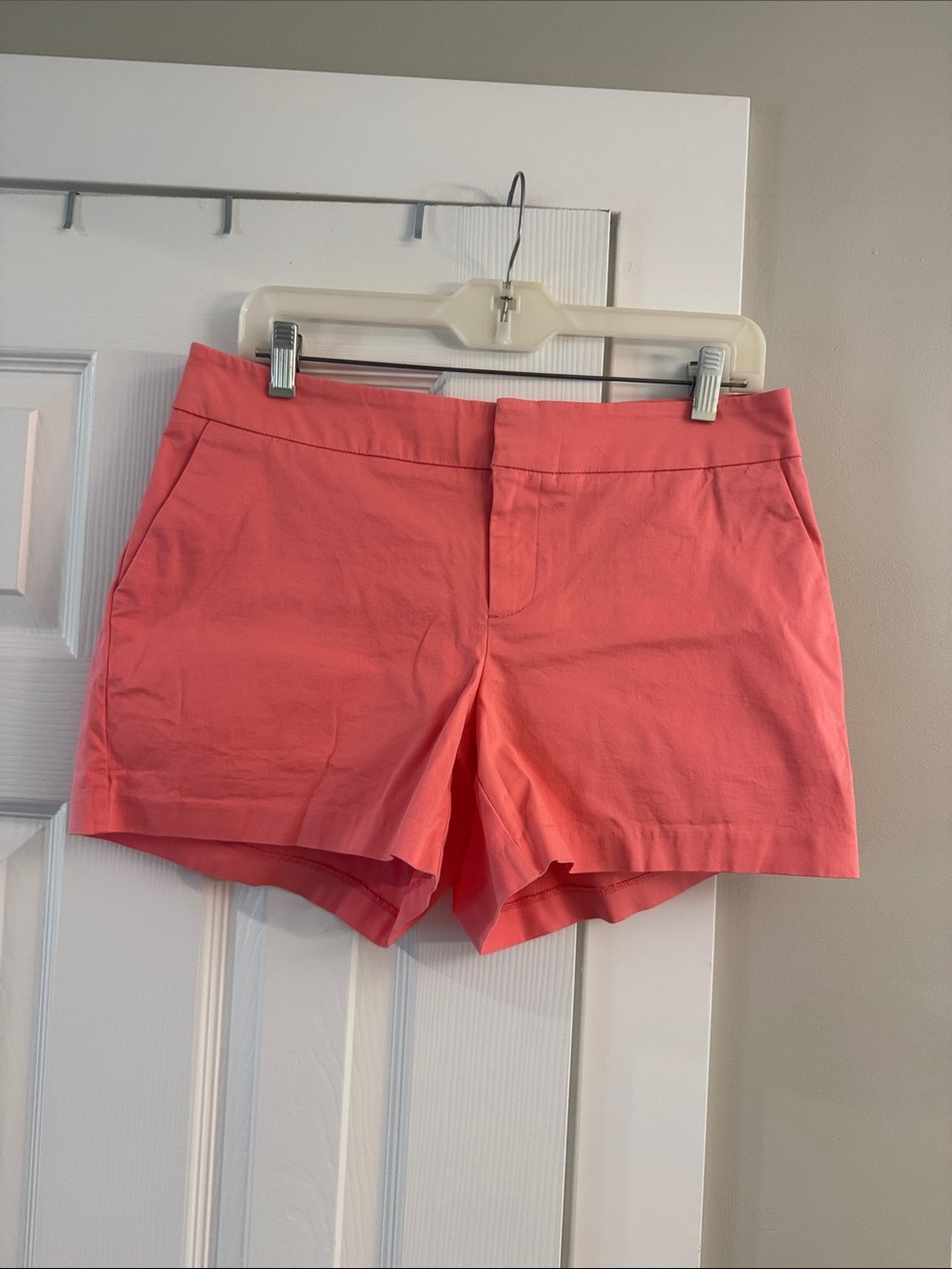 Maison Jules Coral-Pink High Waist Tailored Shorts